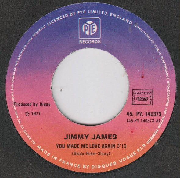 Jimmy James (2) : You Made Me Love Again (7", Single)