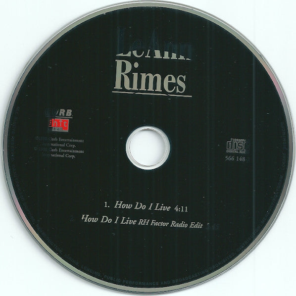 LeAnn Rimes : How Do I Live (CD, Single, Car)