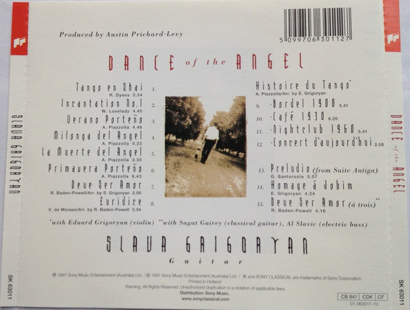 Slava Grigoryan : Dance Of The Angel (CD, Album)