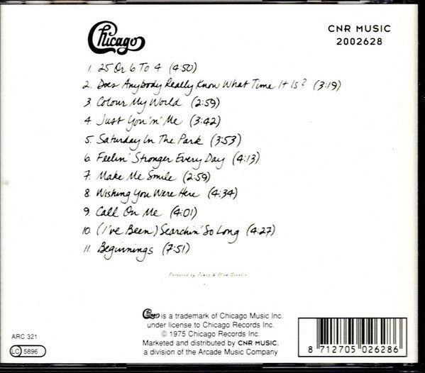 Chicago (2) : Chicago IX - Chicago's Greatest Hits (CD, Comp)