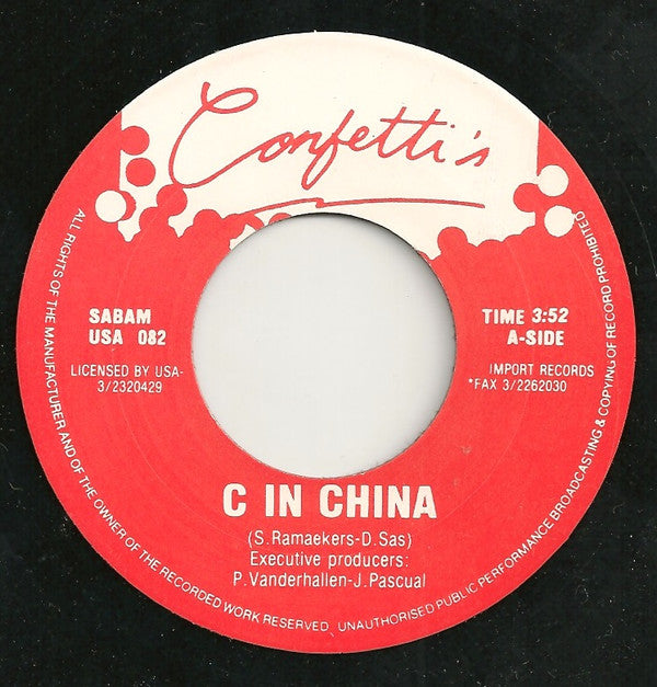 Confetti's : C In China (7", Single)