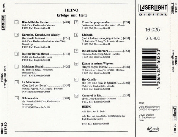 Heino : Erfolge Mit Herz (CD, Comp)