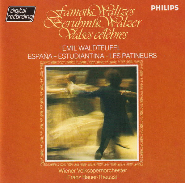 Emil Waldteufel, Wiener Volksopernorchester, Franz Bauer-Theussl : Famous Waltzes (CD, Album, blu)