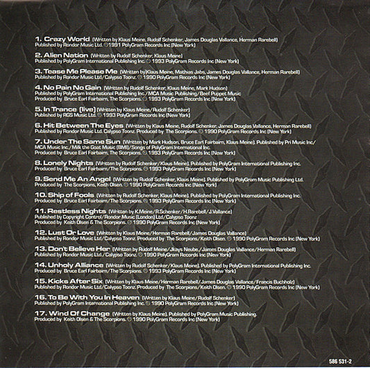 Scorpions : Classic Bites (CD, Comp, RE)