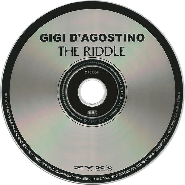 Gigi D'Agostino : The Riddle (CD, Maxi)
