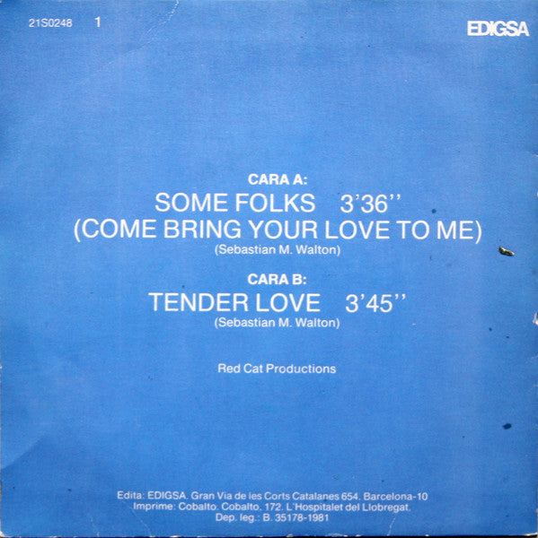 Street Boys : Some Folks (7", Single)