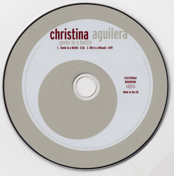 Christina Aguilera : Genie In A Bottle (CD, Single, Car)