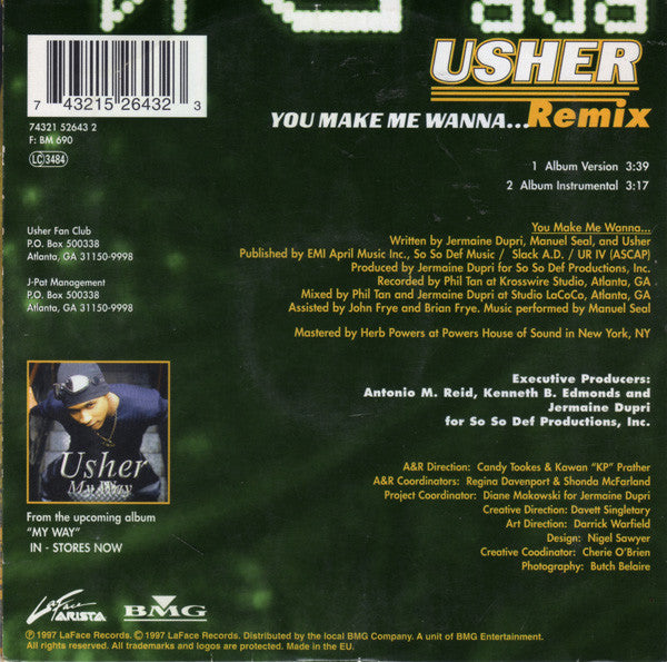 Usher : You Make Me Wanna... (Remix) (CD, Single)