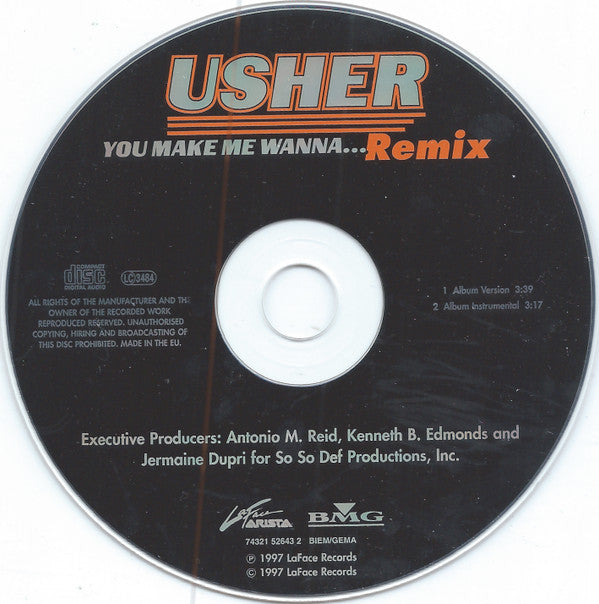 Usher : You Make Me Wanna... (Remix) (CD, Single)
