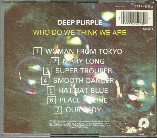 Deep Purple : Who Do We Think We Are (CD, Album, RE)