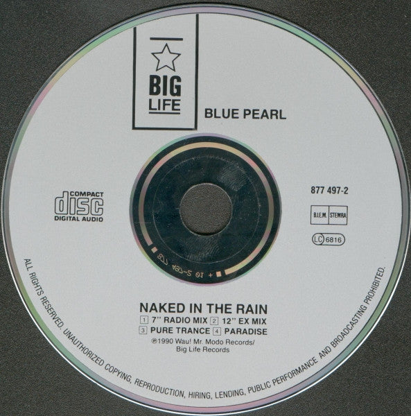 Blue Pearl : Naked In The Rain (CD, Single)