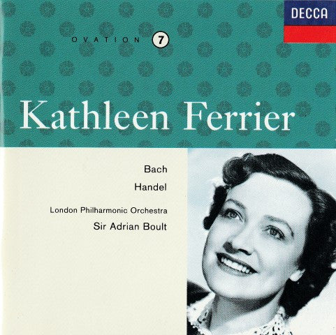 Kathleen Ferrier, Johann Sebastian Bach, Georg Friedrich Händel, London Philharmonic Orchestra, Sir Adrian Boult : Bach-Handel (CD, Album)