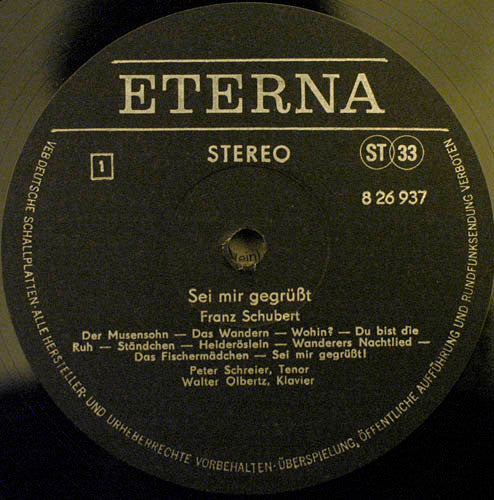 Franz Schubert / Felix Mendelssohn-Bartholdy / Robert Schumann - Peter Schreier : Sei Mir Gegrüßt- Peter Schreier Singt Lieder Von Schubert, Mendelssohn, Schumann (LP, Bla)