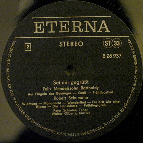 Franz Schubert / Felix Mendelssohn-Bartholdy / Robert Schumann - Peter Schreier : Sei Mir Gegrüßt- Peter Schreier Singt Lieder Von Schubert, Mendelssohn, Schumann (LP, Bla)
