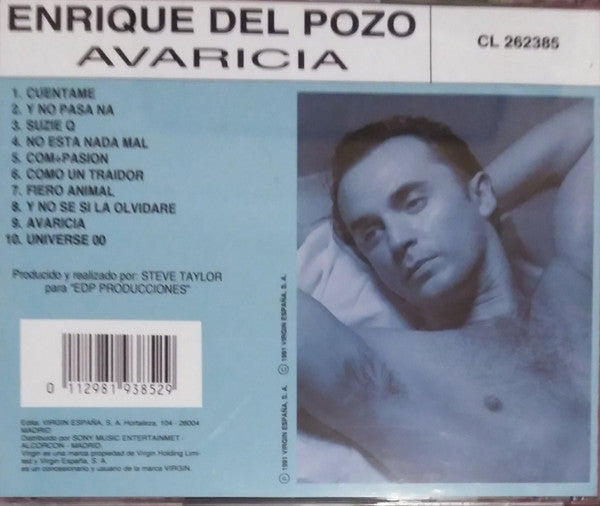 Enrique Del Pozo : Avaricia (CD, Album)