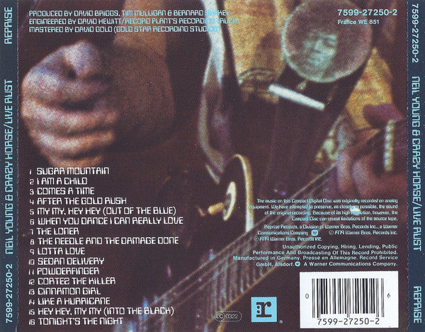 Neil Young & Crazy Horse : Live Rust (CD, Album, RE)