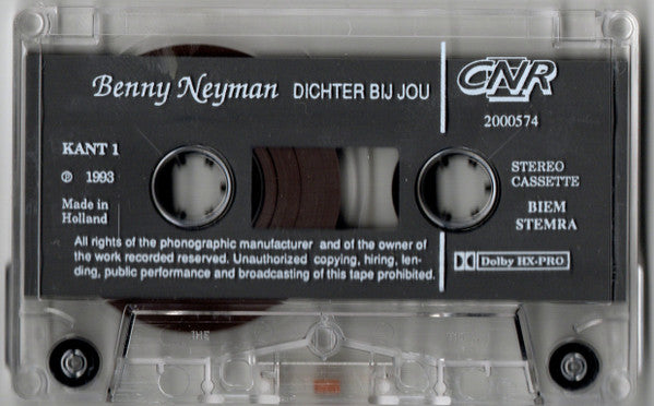 Benny Neyman : Dichter Bij Jou (Cass, Album)