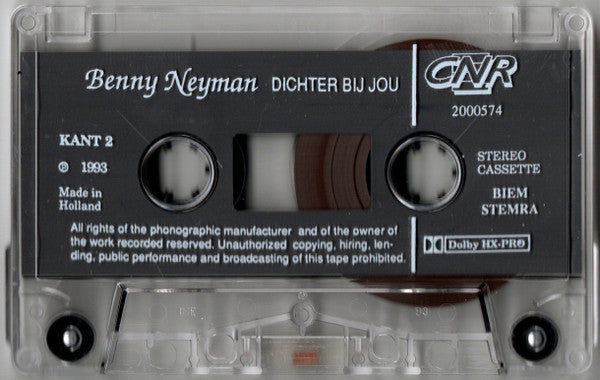 Benny Neyman : Dichter Bij Jou (Cass, Album)