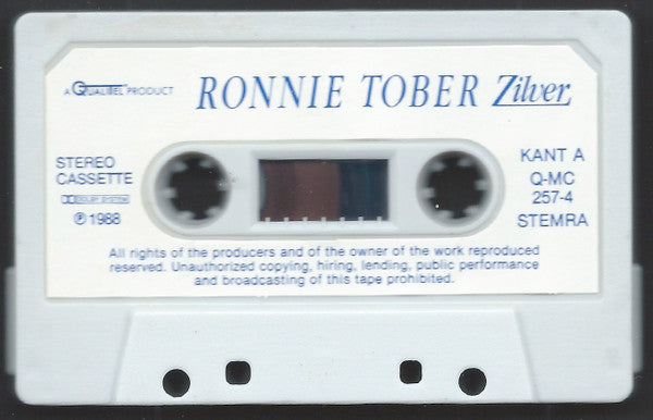Ronnie Tober : Zilver (Zijn Grootste - En Nieuwste Successen) (Cass, Comp)