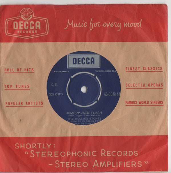 The Rolling Stones : Jumpin' Jack Flash / Child Of The Moon (7", Single)