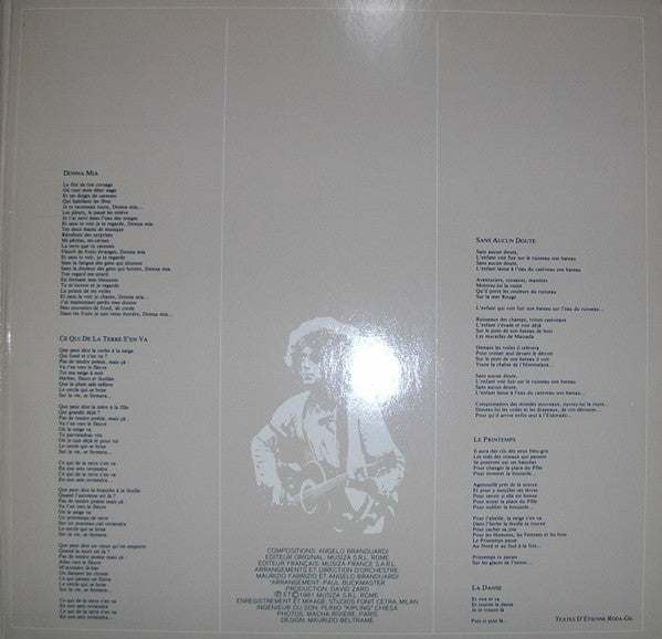 Angelo Branduardi : Confession D'un Malandrin (LP, Album, Gat)