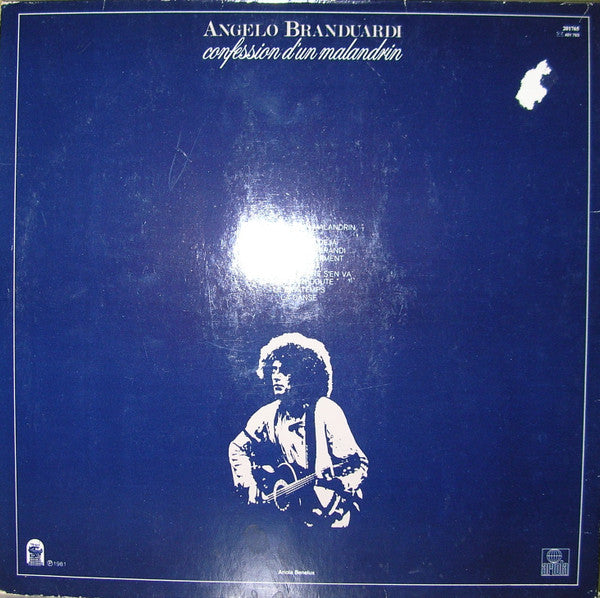 Angelo Branduardi : Confession D'un Malandrin (LP, Album, Gat)