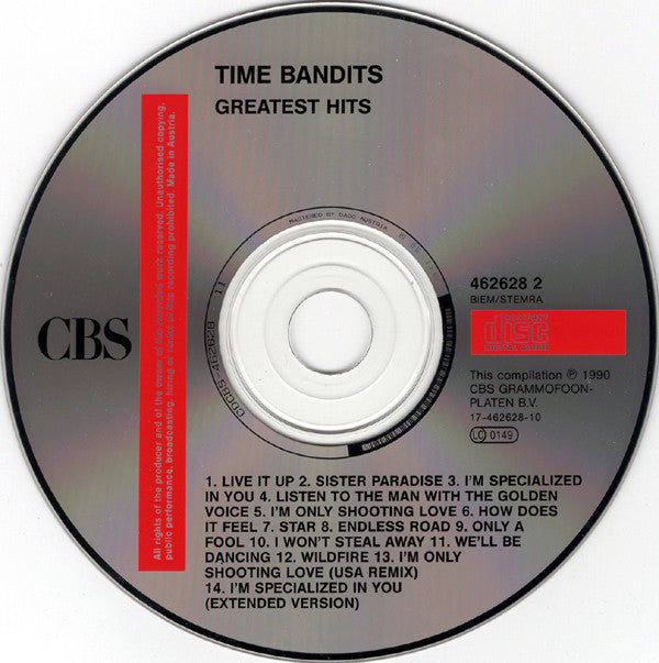 Time Bandits : Greatest Hits (CD, Comp)