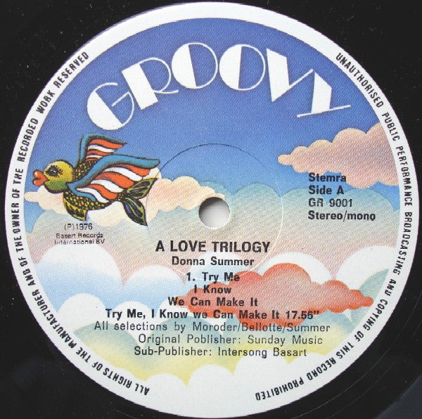 Donna Summer : A Love Trilogy (LP, Album, P/Mixed)