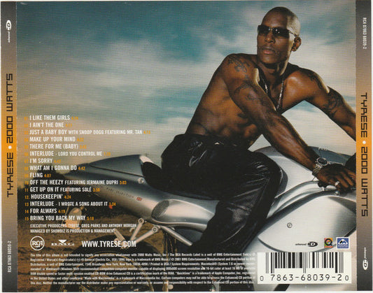 Tyrese : 2000 Watts (CD, Album, Enh)