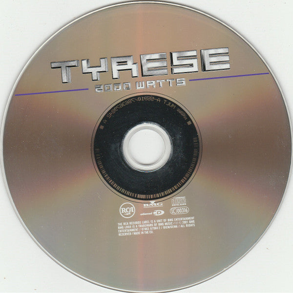 Tyrese : 2000 Watts (CD, Album, Enh)
