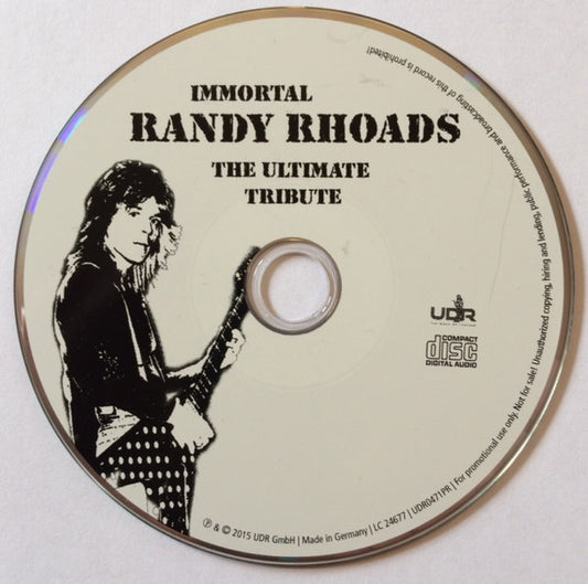 Various : Immortal Randy Rhoads - The Ultimate Tribute (CD, Album, Promo)