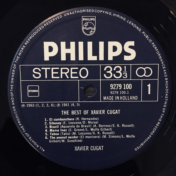 Xavier Cugat : The Best Of Xavier Cugat (LP, Comp)