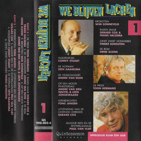 Various : We Blijven Lachen 1 (Cass, Comp)