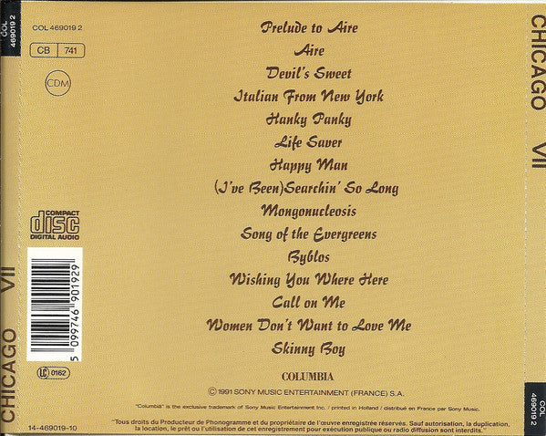 Chicago (2) : Chicago VII (CD, Album, RE)