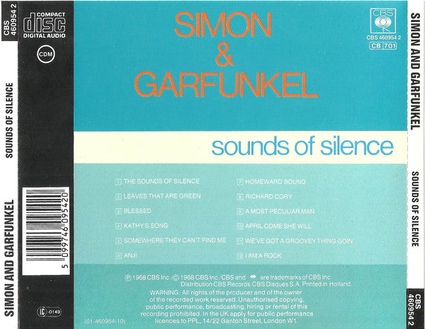 Simon & Garfunkel : Sounds Of Silence (CD, Album)