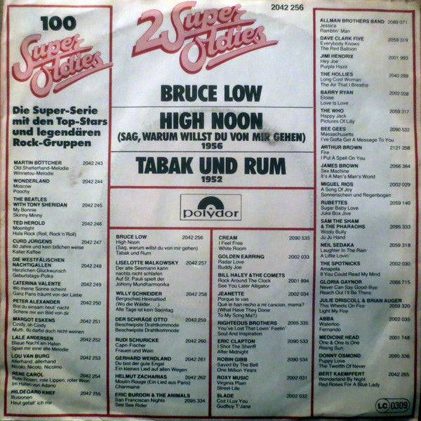 Bruce Low : High Noon (Sag, Warum Willst Du Von Mir Gehen) / Tabak Und Rum (7", Single)