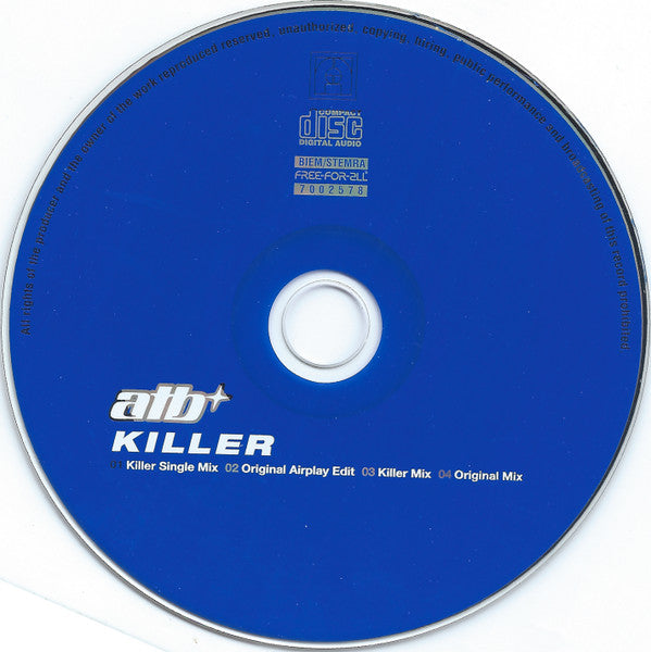 ATB : Killer (CD, Maxi)