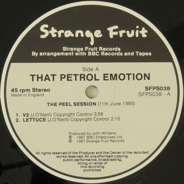 That Petrol Emotion : The Peel Sessions (12", Ltd)