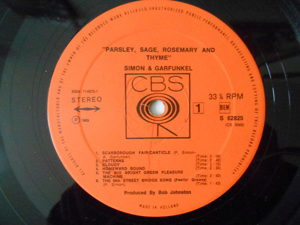 Simon & Garfunkel : Parsley, Sage, Rosemary And Thyme (LP, Album, RE)