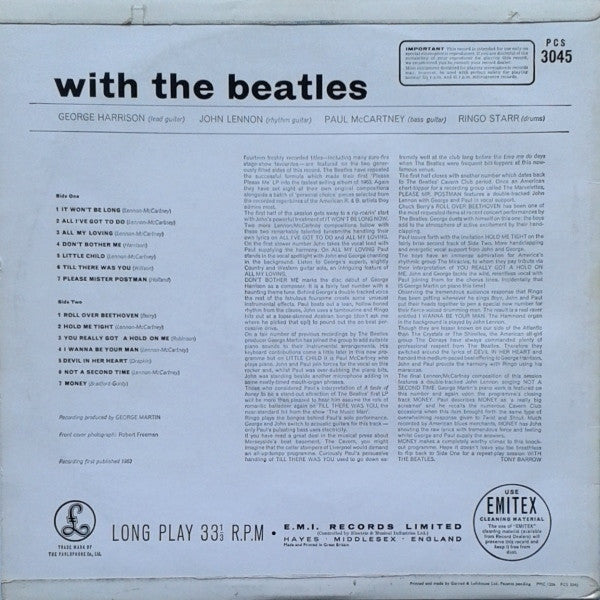 The Beatles : With The Beatles (LP, Album, Fli)