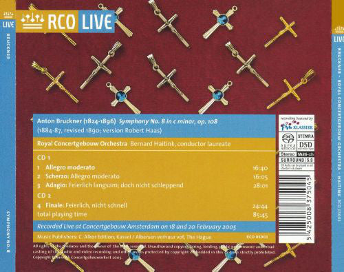 Anton Bruckner ,  Bernard Haitink, Concertgebouworkest : Symphony No. 8 (2xSACD, Hybrid, Multichannel, Album)