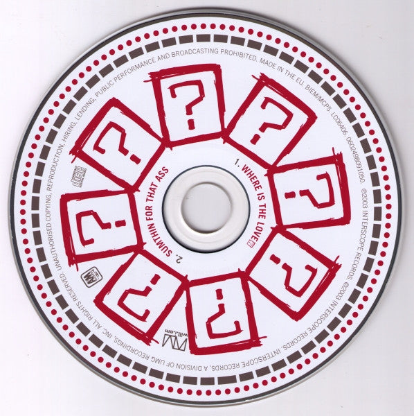 Black Eyed Peas : Where Is The Love? (CD, Single, Car)