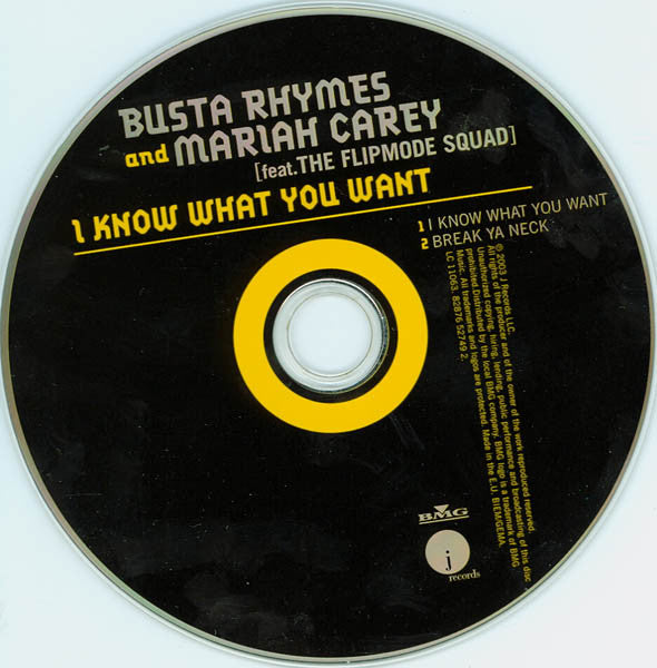 Busta Rhymes And Mariah Carey Feat. Flipmode Squad : I Know What You Want (CD, Single)