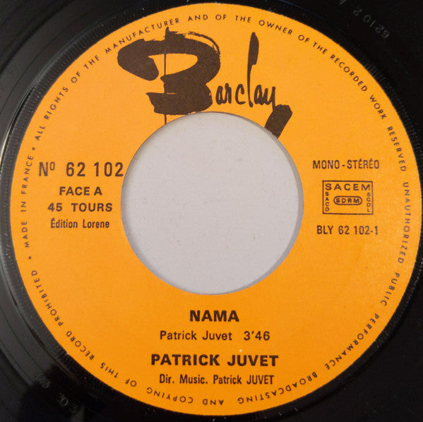 Patrick Juvet : Nama (7", Single)