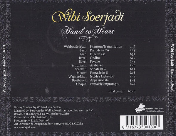 Wibi Soerjadi : Hand To Heart (CD, Album)