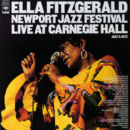 Ella Fitzgerald : Newport Jazz Festival Live At Carnegie Hall (2xCD, Album, Ltd, RE, RM, Pap)