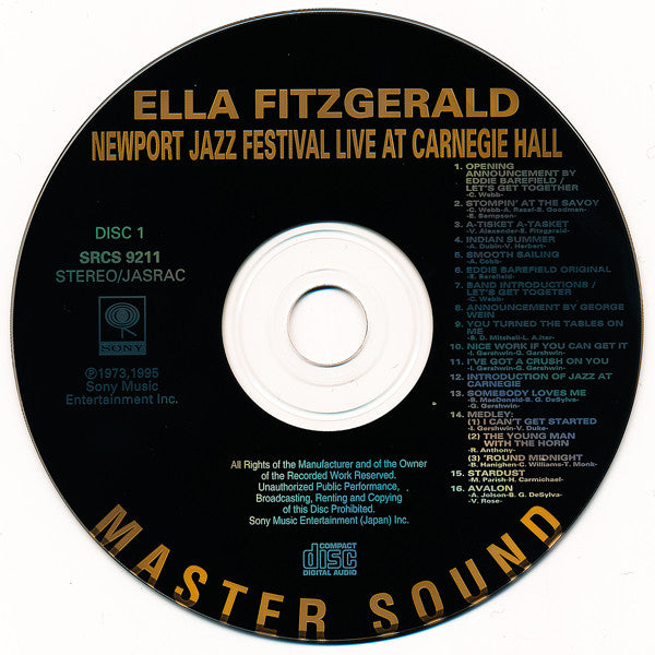 Ella Fitzgerald : Newport Jazz Festival Live At Carnegie Hall (2xCD, Album, Ltd, RE, RM, Pap)