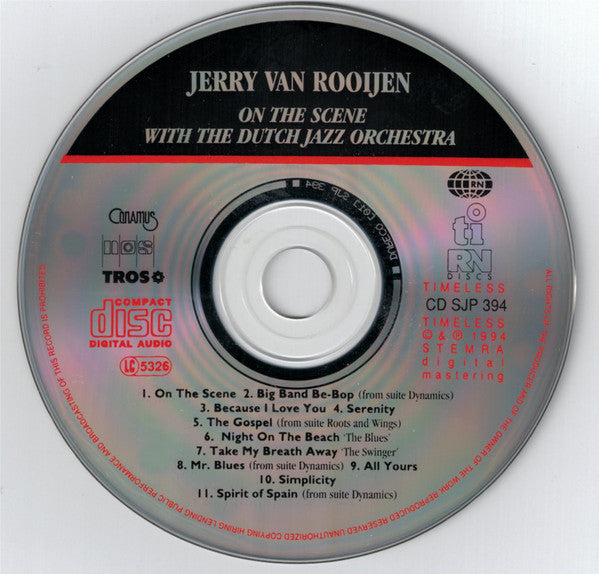Jerry Van Rooijen* with The Dutch Jazz Orchestra : On The Scene (CD, Album)