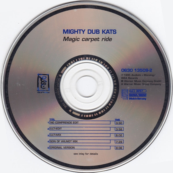Mighty Dub Katz : Magic Carpet Ride (CD, Single)