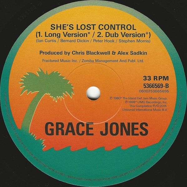 Grace Jones : Private Life (Long & Dub Version) / She's Lost Control (Long & Dub Version) (12", RSD, RE)